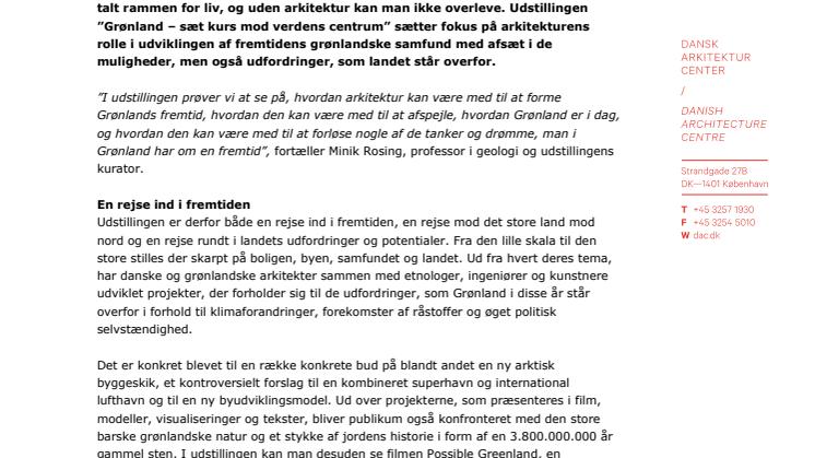GRØNLAND – sæt kurs mod verdens centrum