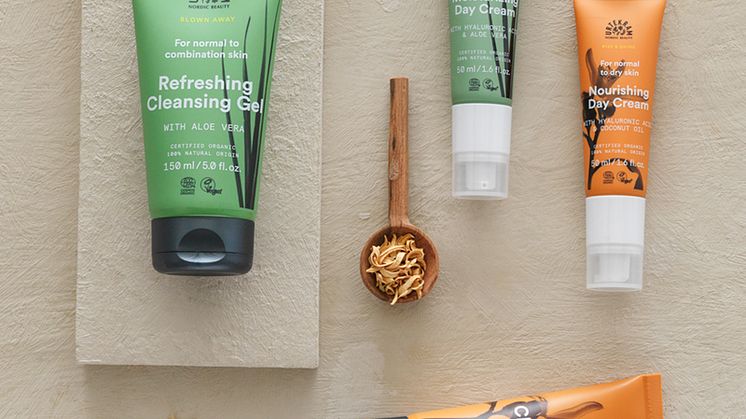 Ny ansiktsvård från Urtekram Nordic Beauty, med ingredienser av 100 procent naturligt ursprung.