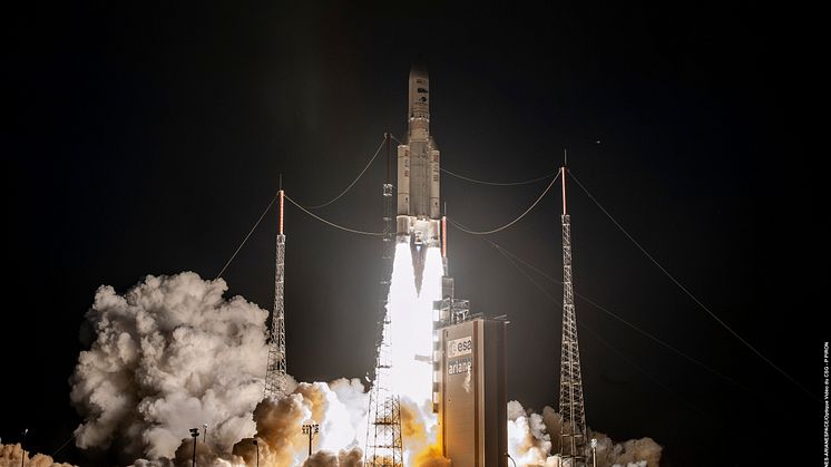 Inmarsat's GX5 satellite was lifted into orbit by an Ariane 5 launch vehicle from the Ariane Launch Complex No. 3 (ELA-3) in Kourou, French Guiana on Tuesday 26 November