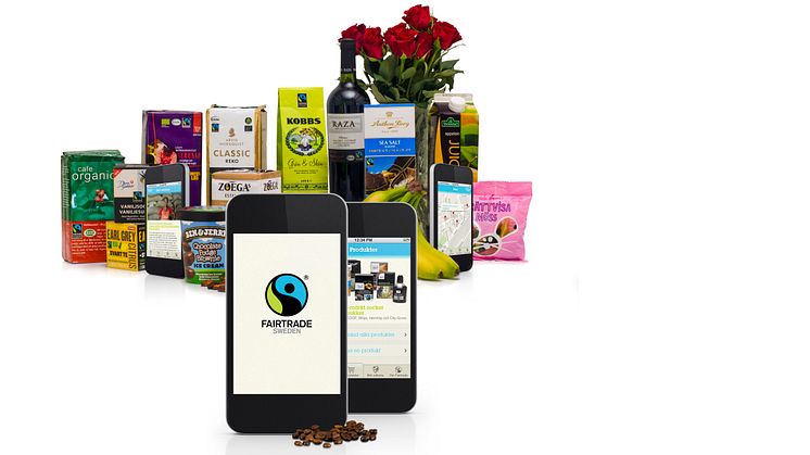 Fairtrades mobilapp med produkter
