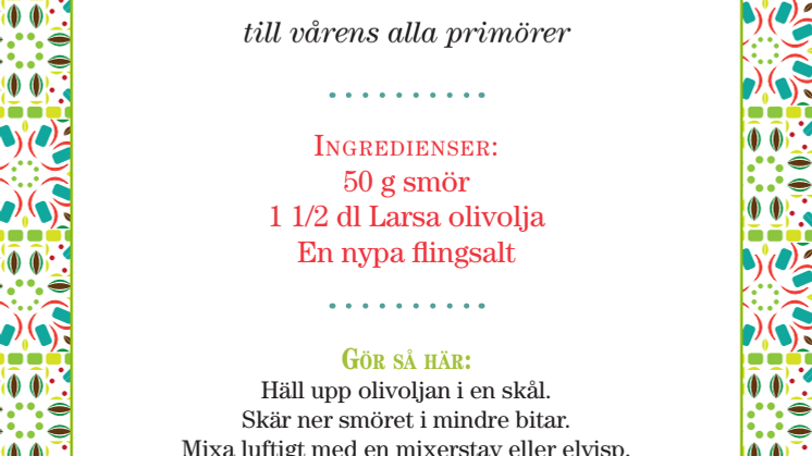 Hemlagat Olivoljesmör