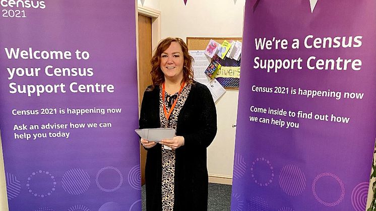 Here to help - Lisa Hodgson at The Attic Project ready to help you fill our your Census forms.