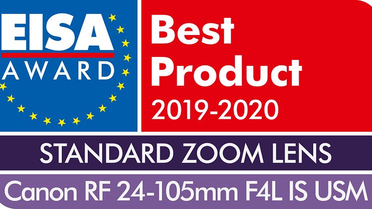 EISA Award Canon RF 24-105mm F4L IS USM - JPEG