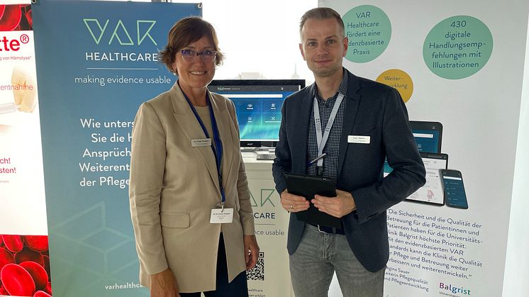 Ann Kristin Rotegård og Frank Rakette fra VAR Healthcare