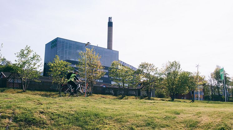 Göteborg Energi bygger en ny pelletspanna för förnybar fjärrvärmeproduktion på Riskullaområdet i Mölndal. Foto: Mölndal Energi
