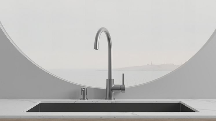 Primy Köksblandare Steel Curve 30000 & Primy Tvålpump Steel Clean Dispenser 35000