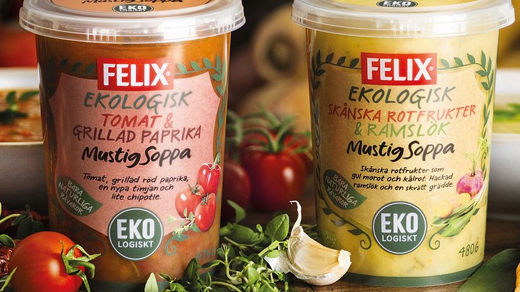 Ekologiska soppor från Felix