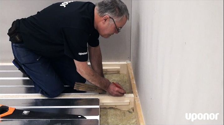 Installation av golvvärme med Uponor golvvärmekassett