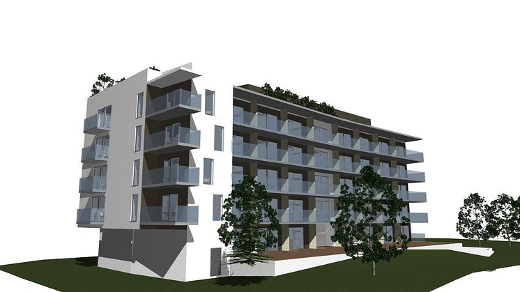 Små, kvadratsmarta bostadsrätter på Nissastrand i Halmstad