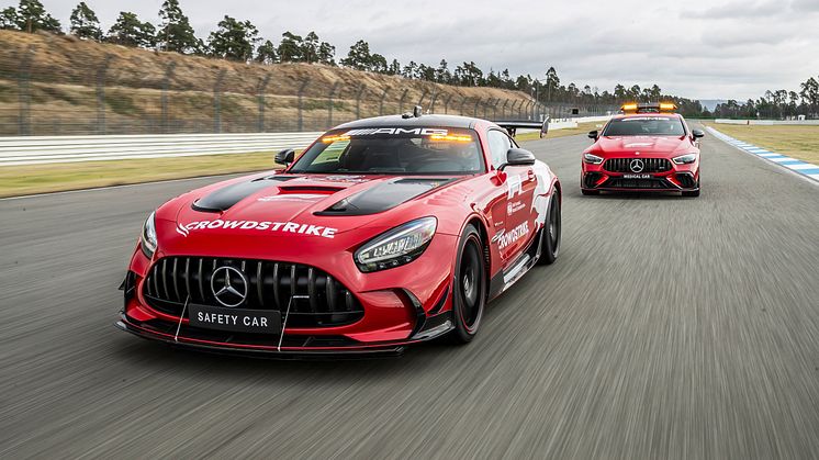 I årets Formel 1 VM  är det Mercedes-AMG GT Black Series som blir Safety Car och Mercedes‑AMG GT 63 S 4MATIC+ som kommer att tjänstgöra som Medical Car.