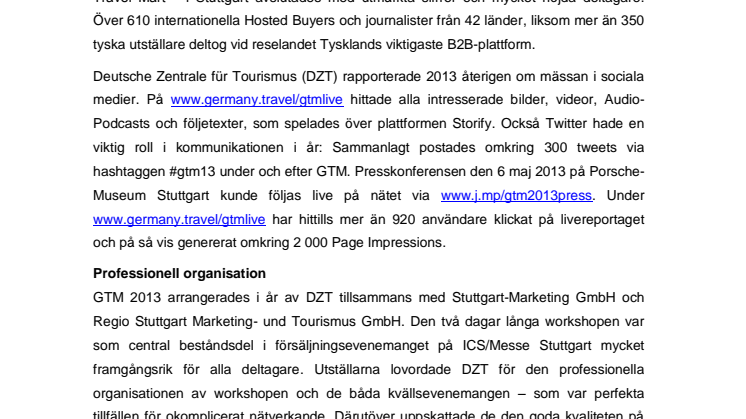 Stor framgång för GTM i Stuttgart