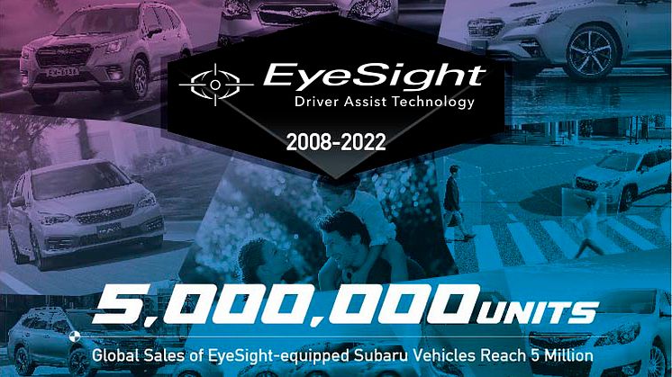 Yli 5 miljoonaa EyeSightilla varustettua Subarua maanteillä