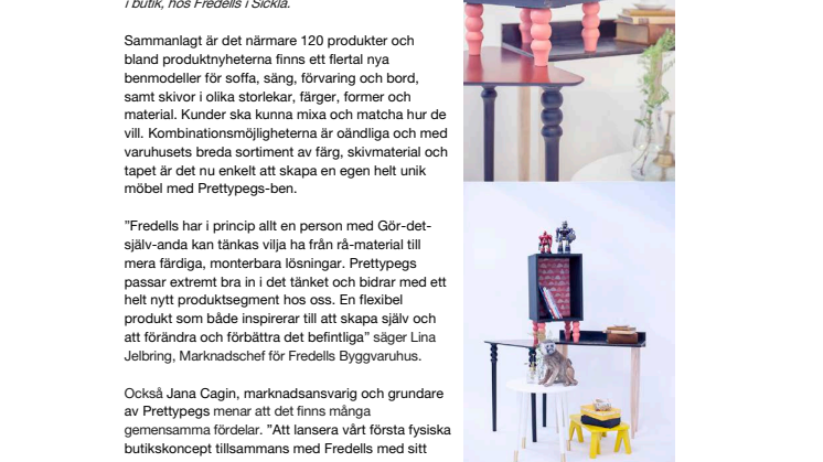 Fredells Byggvaruhus och Prettypegs lanserar unik Gör-det-själv-upplevelse 