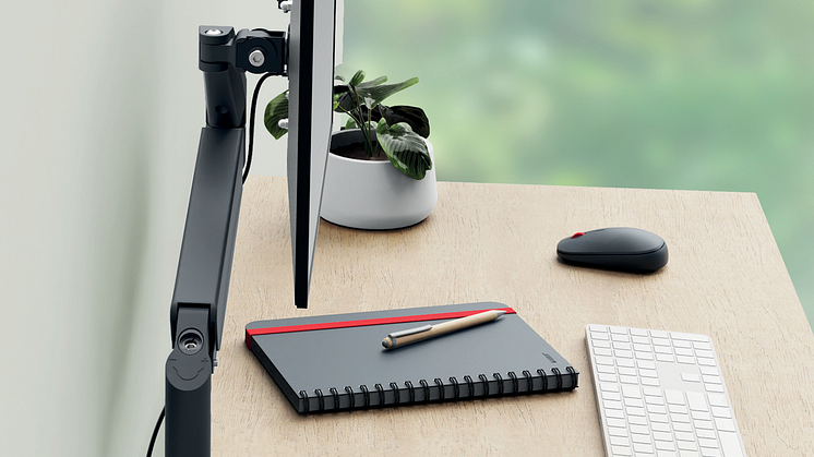 Leitz enkel pladsbesparende monitor arm