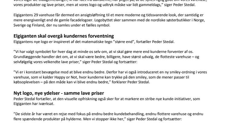 Elgiganten får nyt logo