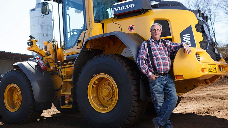 Volvo L60H hjullastare - Pelle Bäfwer på Södra Århults Torv AB