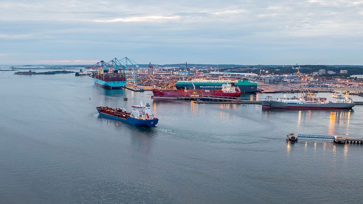 Vessels in the Port of Gothenburg: Photo: The Port of Gothenburg.