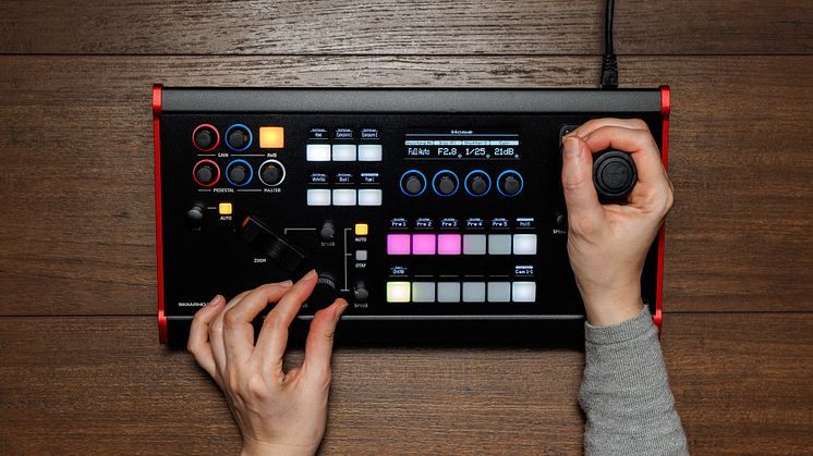 Canon introduces the SKAARHOJ RC-SK5  PTZ controller with powerful features to  put you firmly in control