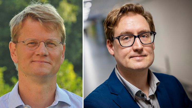 Jesper Johannesen, Köpenhamn och Olof Eriksson, Uppsala, vinner 2022 års Johnny Ludvigsson-priser. Foto: Privat.