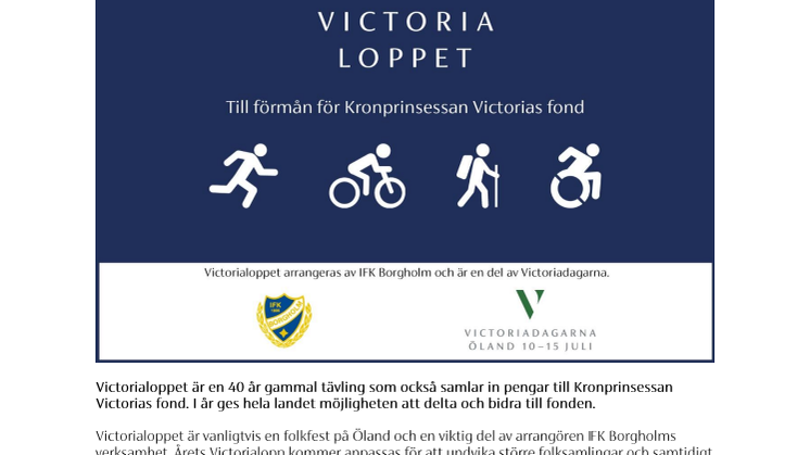 Victorialoppet öppnar upp för hela Sverige att delta och bidra till Kronprinsessan Victorias fond