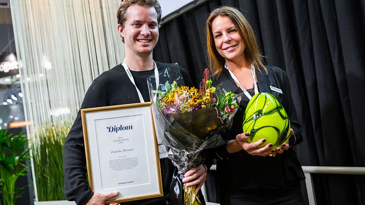 Zalandos lager i Brunna vann Årets Logistiketablering 2018
