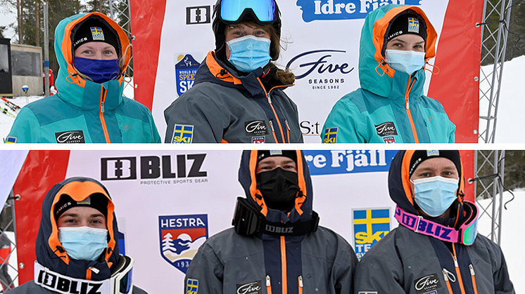 SM-medaljörerna 2021. Foto: Nisse Schmidt.