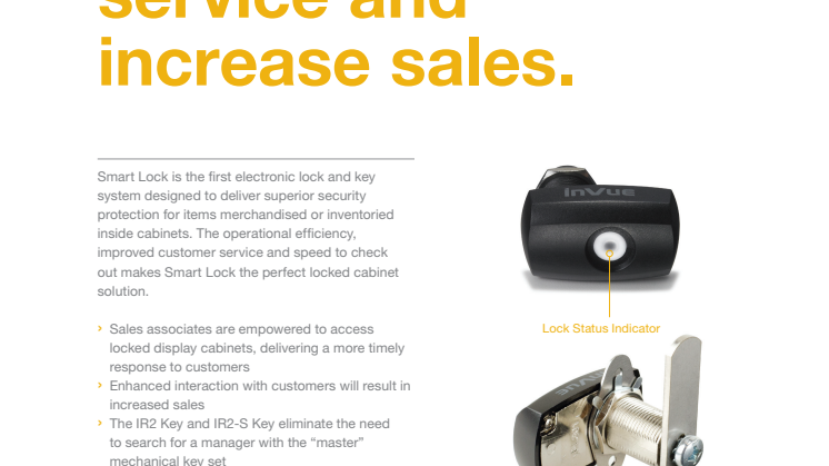 Varularm från Gate Security - InVue, Smart Lock - Cam Lock