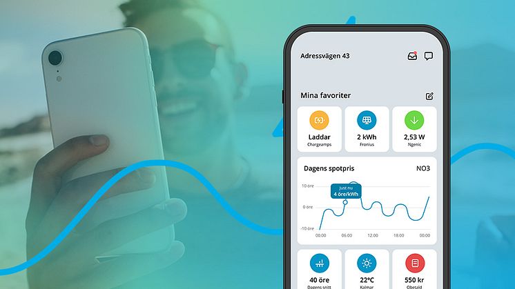 Kalmar Energi lanserar en ny smart app för kundernas samlade energianvändning