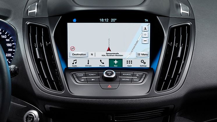Ford lanserer  SYNC 3 i Europa