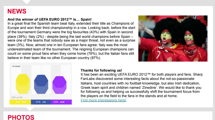 Spanien är vinnare men Europas fans trodde länge på Tyskland