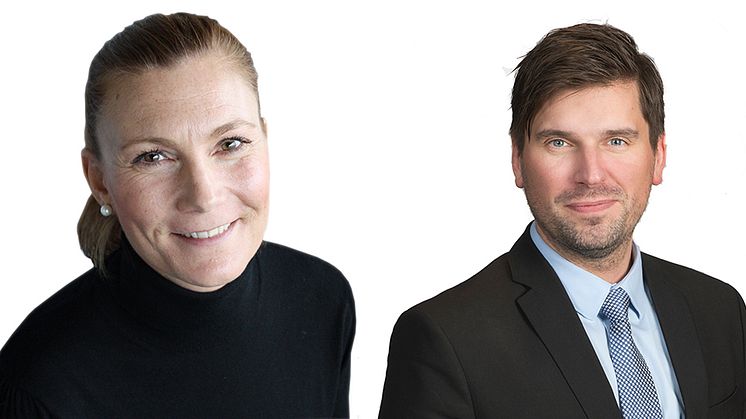 Lisa Lundh och Johan Sandborgh har nya tjänster på Lundbergs.