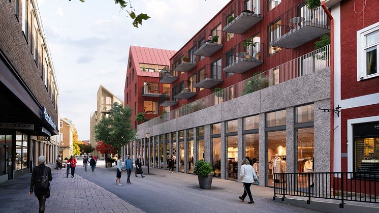 Dreem arkitekters och Point Properties förslag för upprustning av Brotorget Södra 