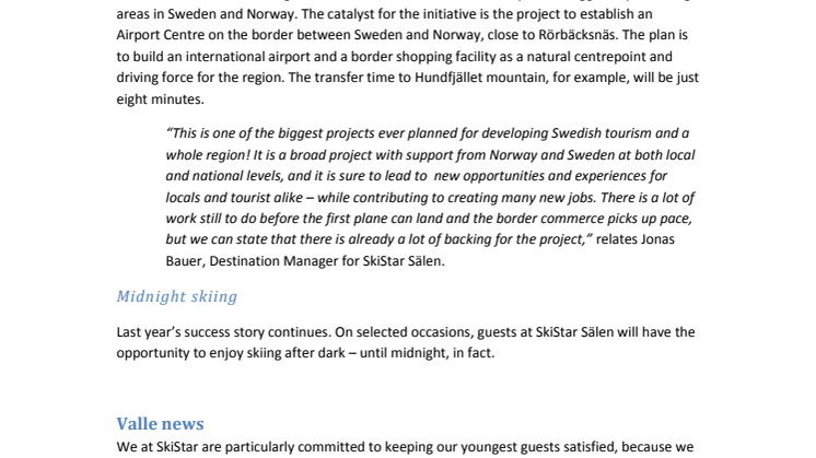Sälen News 2014/2015