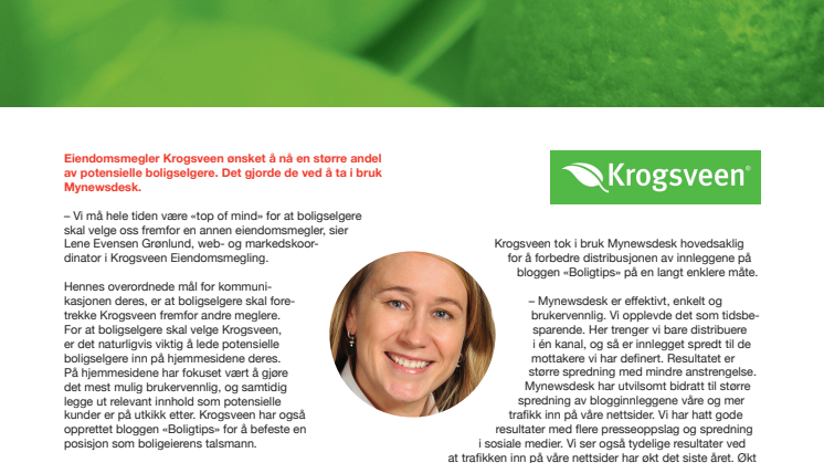 Kundecase med Krogsveen