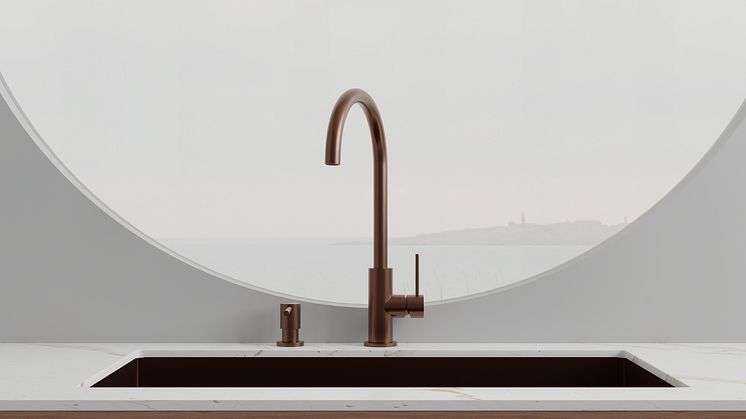 Primy Köksblandare Steel Equip Amber 30122 & Primy Tvålpump Steel Clean Dispenser Amber 35002