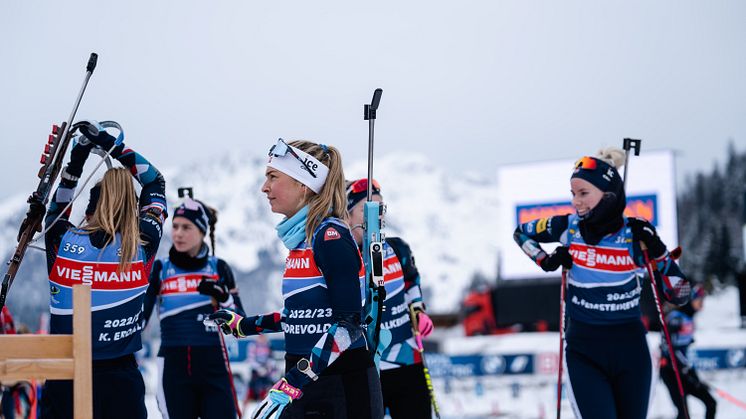 MANGLER LAGVENNINNER: Ida Lien, Ragnhild Femsteinevik og Juni Arnekleiv blir ikke å se i Nove Mesto i helgen. Foto: Emil Sørgård/NSSF.