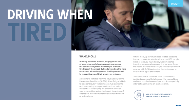 Driving when tired 