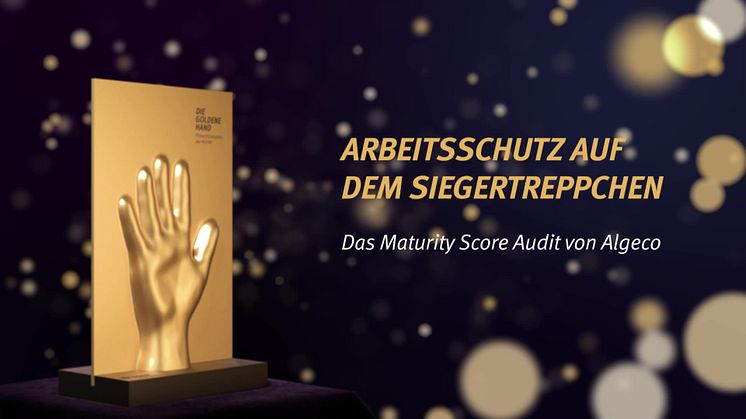 Präventionspreis "Die Goldene Hand" für Algeco