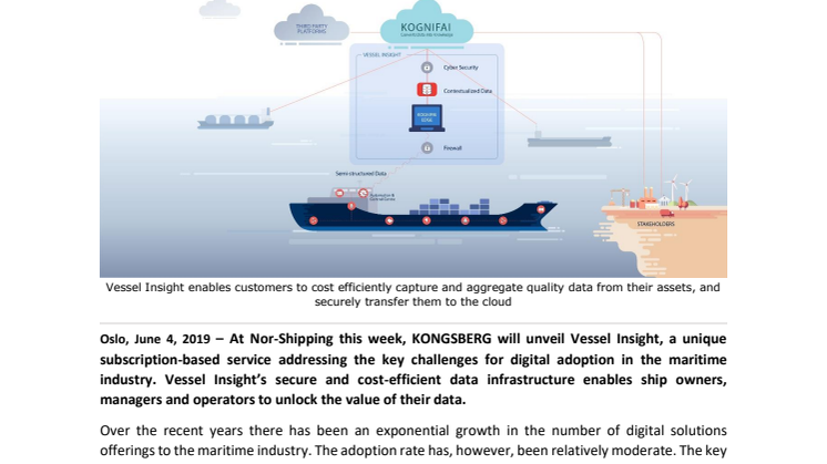 KONGSBERG launches data infrastructure solution to accelerate digital transformation of the maritime industry 