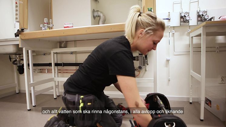 Helen lämnade försäkringsbranschen för VVS-yrket