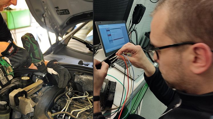 Fordonsbranschen skriker efter fordonstekniker - ju duktigare man är på datateknik och el och elektronik, desto mer jobb finns det. Foto: Pierre Kjellin