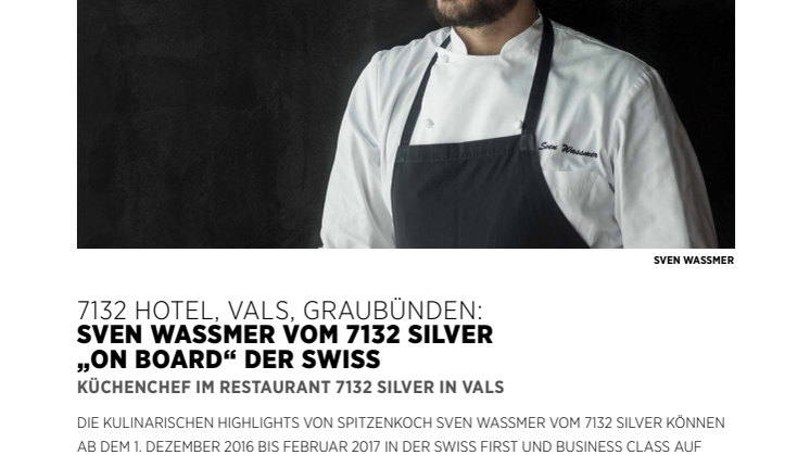 Sven Wassmer vom 7132 Silver  „on board“ der SWISS 