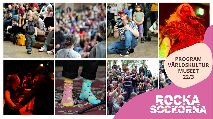 Bilder från Rocka sockorna festen på Världskulturmuseet 2023 & 2024