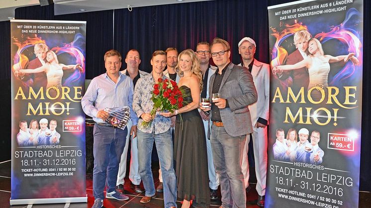 Das Team der Dinnershow "Amore Mio!" freut sich auf die Premiere am 18. November 2016
