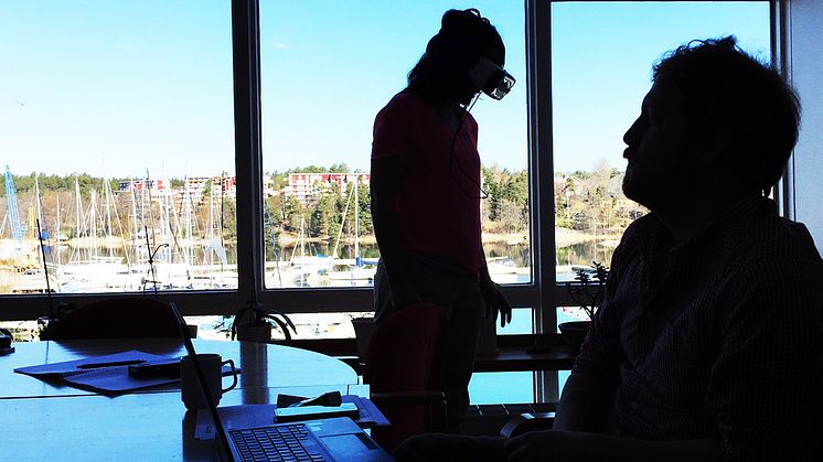 Film Stockholm och KTH testar Virtual Reality-teknik på Gustavsbergs vårdcentral. Foto: Film Stockholm. 