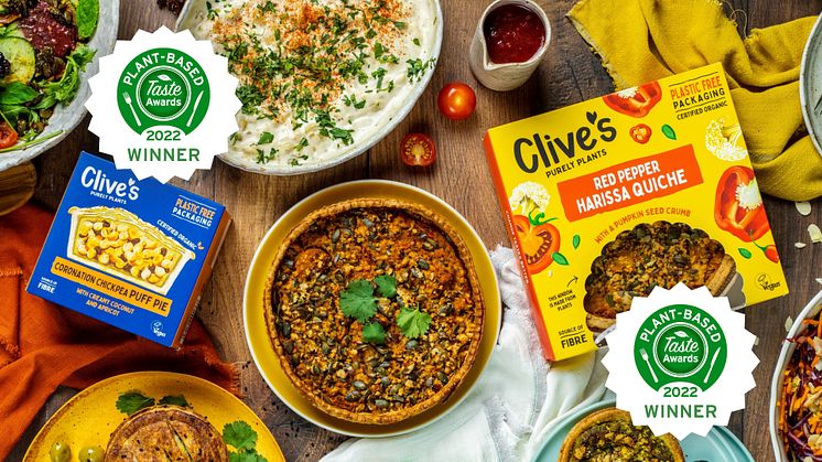   Double Win For Clive’s Purely Plants in Plant Based Taste Awards