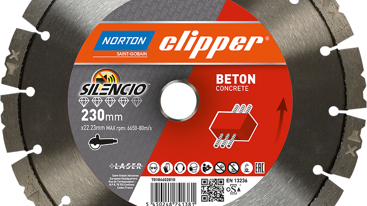 Norton Clipper Pro Silencio Beton 230 mm