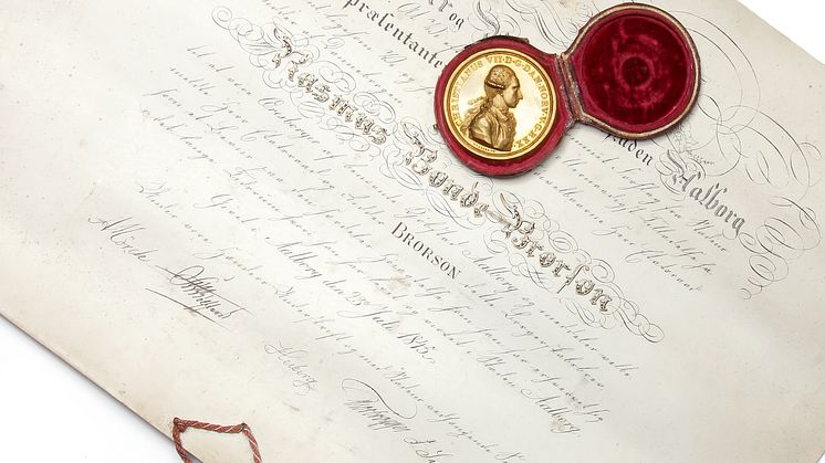 Medaljen for Ædel Daad / Pro Meritis, 1771. Vurdering: 50.000 kr. 