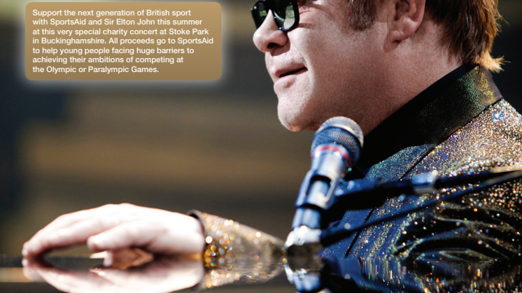 SportsAid Elton John Concert Poster