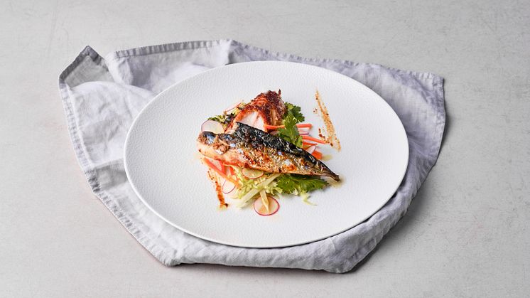 Grillet teriyaki-makrell fra Japan